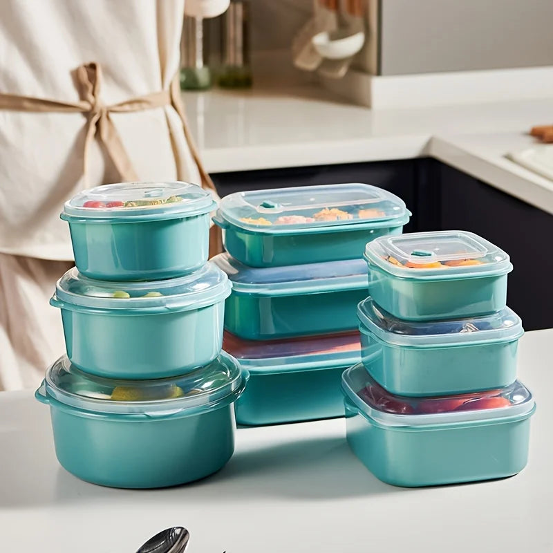 3-Pack BPA-Free Plastic Food Storage Containers with Lids