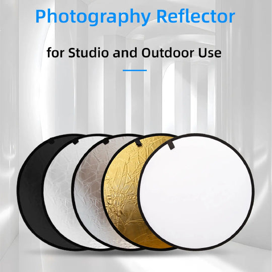 RF01 5-in-1 Collapsible Round Photography Reflector