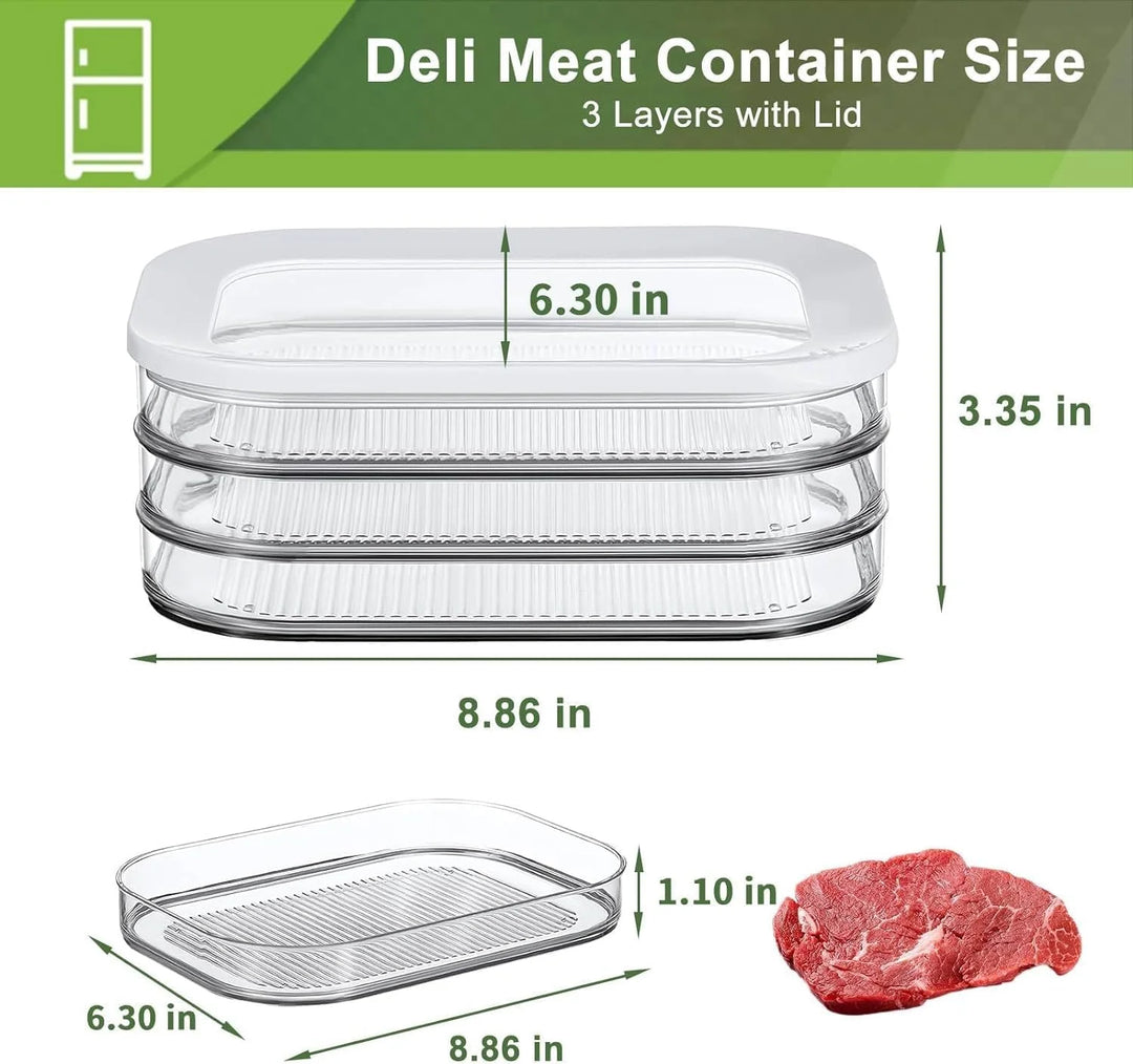 Meat Storage Container for Fridge