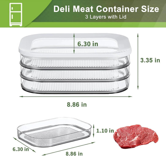 Meat Storage Container for Fridge