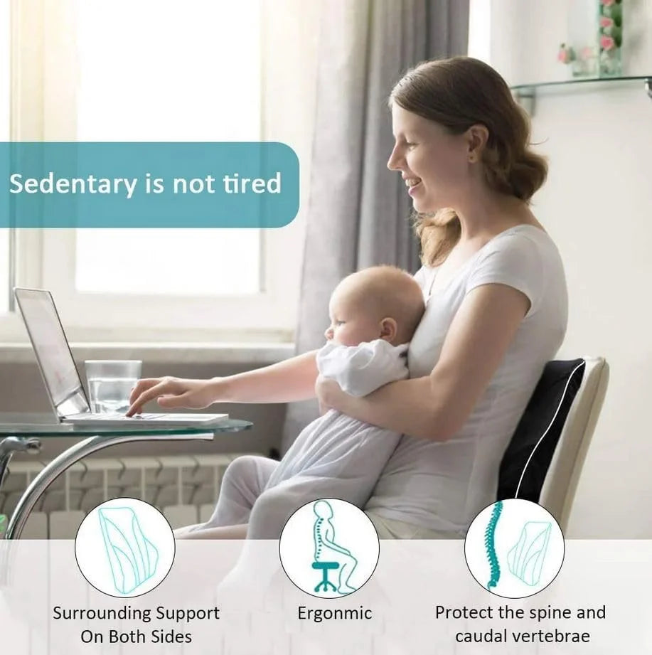 Non-Slip Memory Foam Lumbar Support Pillow