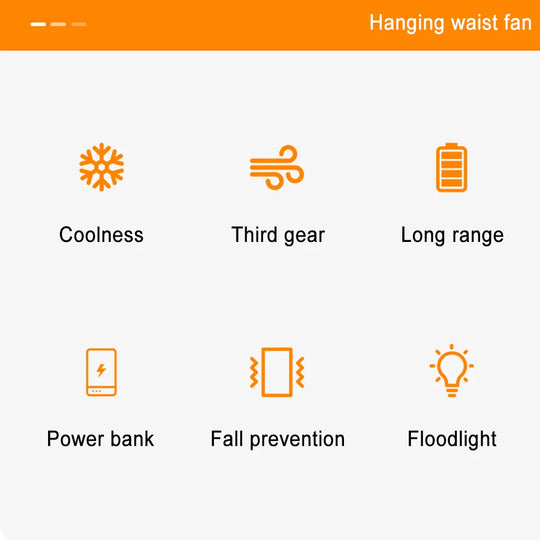 Portable Waist Clip Fan