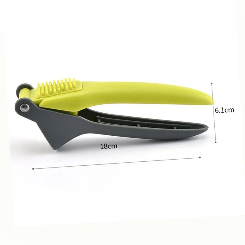 Stainless Steel Garlic Press Crusher Multifunction Handheld Ginger Garlic Mincer Home Cooking Vegetables Squeezer Masher Tools