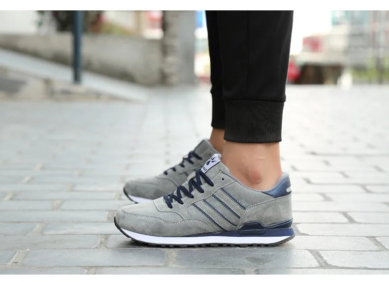 Sneakers Men Casual Shoes Light Suede 2023 New Classic Men Running shoes Outdoor Breathable Mesh Jogging Sport Shoes