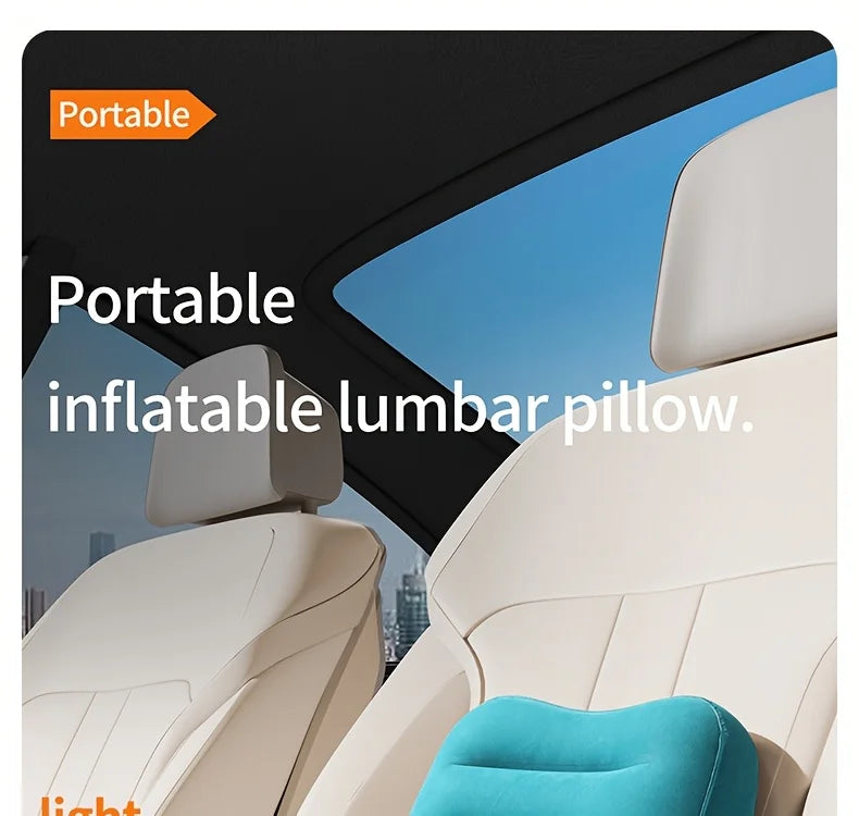 Ergonomic Inflatable Lumbar Support Pillow
