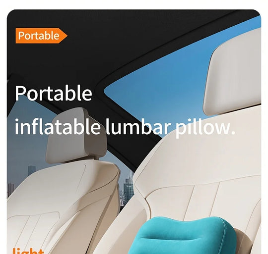 Ergonomic Inflatable Lumbar Support Pillow