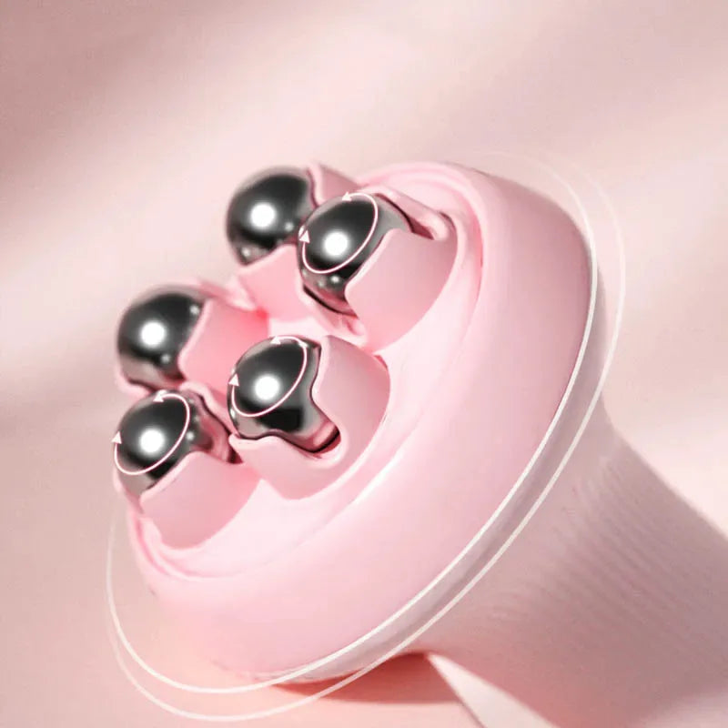 Deep Tissue Handheld Massage Ball with Roller Balls for Neck, Back & Shoulder Pain Relief, Manual 360° Muscle Relax Tool
