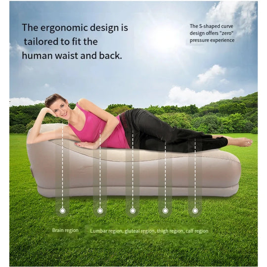 Portable Inflatable Chaise Lounge for Leisure