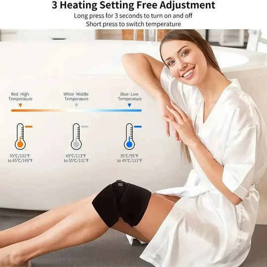 Electric knee heating pad