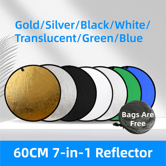 RF01 5-in-1 Collapsible Round Photography Reflector