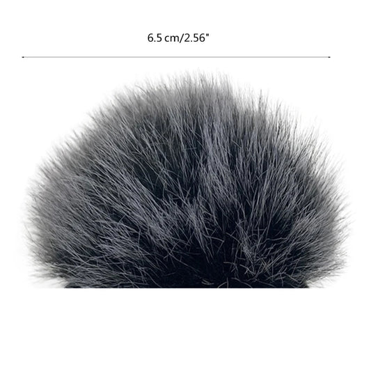 1pc Artificial Furs Windscreen Cover for RODE WIRELESS GO II Microphone Windscreen Block Wind Interference Enjoy Clear Sound