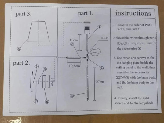 Modern American Wall Lamp for Bathroom Mirror Light Bedroom Room Decor Corridor Cloth shade Sconce 100V-220V Hard wired