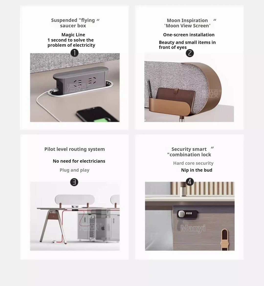 Home Furniture Workshop Office Tables Desk Bedside Table Seating Executive Desks Room Modern Organizador Escritorio Computer