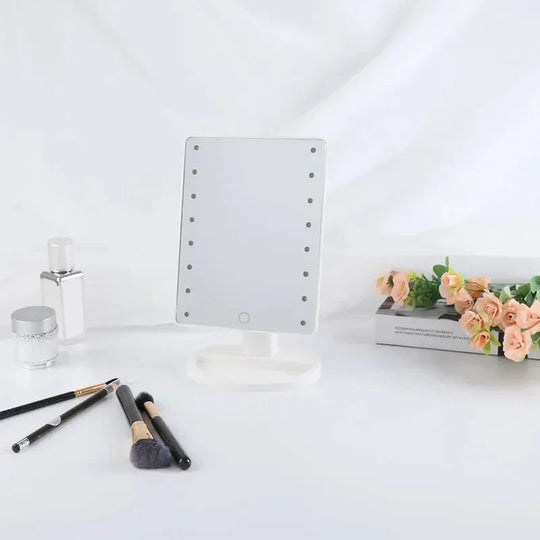16 LED Desktop Makeup Mirror with Night Light