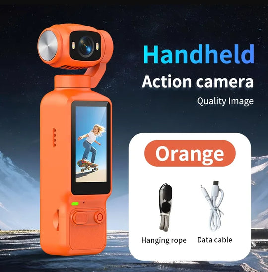 Lenovo HD 4K Action Camera 180° Rotatable For Vlog YouTube Tiktok Girls Record Life Video Recording Entry Portable Action Camera