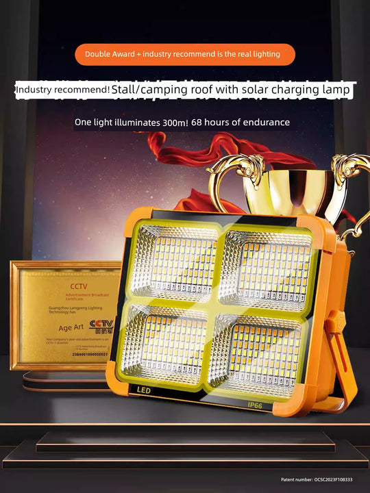 Led Stall Power Failure Emergency Satchel Solar Light