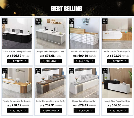Bar Modern Reception Desk Tall Cabinet Lights Office Table Reception Desk Commercial Cashier Mostrador Garden Furniture Sets