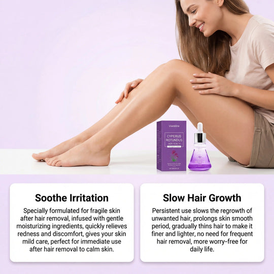 Post Hair Removal Care Serum Soothing Brightening Skin Care for Keeping It Moisturized Soft Refreshed with Hyaluronic