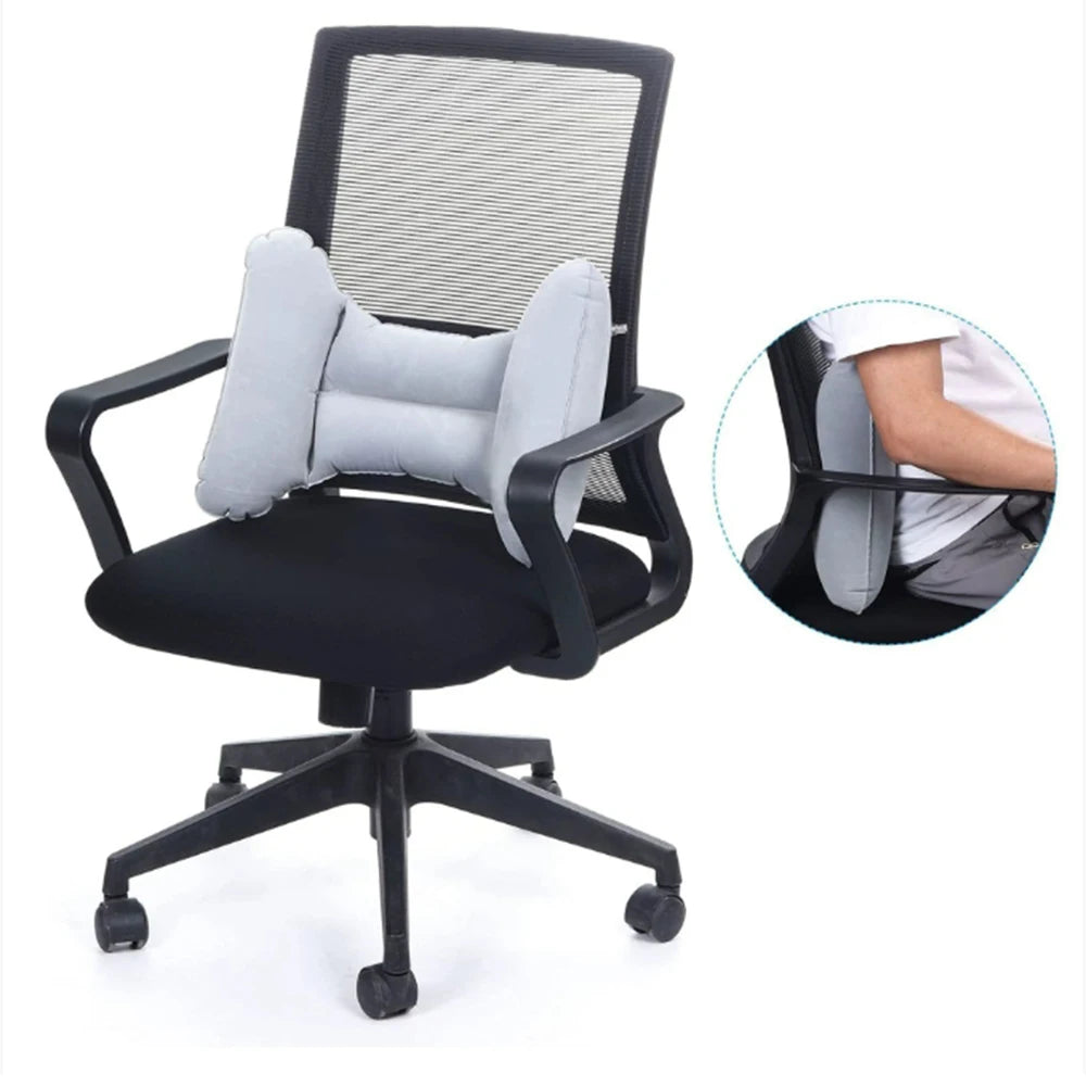 Inflatable Pillow Adjustab  Lumbar Support Pillow for Sleep Suitable for Side Lying and Supine Position