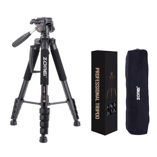DSLR & Video Camera Stand with Phone Holder for Phones and Cameras