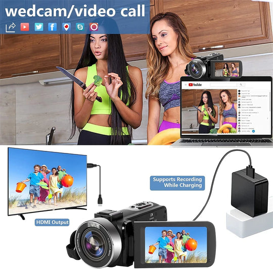 KOMERY 4K WiFi Video Camcorder