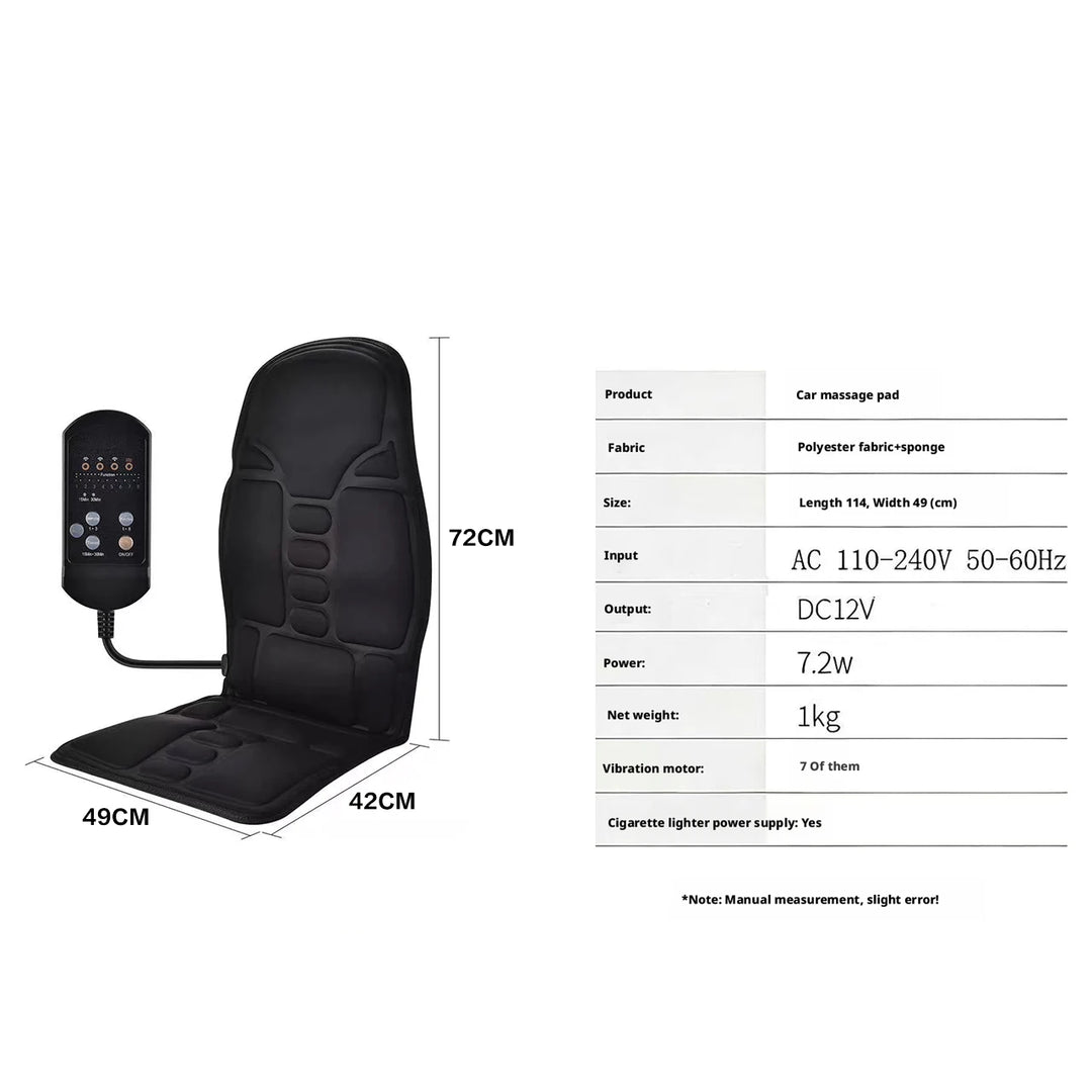 Home car massage cushion multifunctional combines neck waist vibration seat cushion fullbody electric heating car massage device