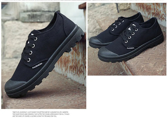 Casual Sneakers Mens Canvas Shoes Fashion Cool Street Sneaker Breathable Men's Casual Shoes Male Brand Outdoor Tooling Shoes