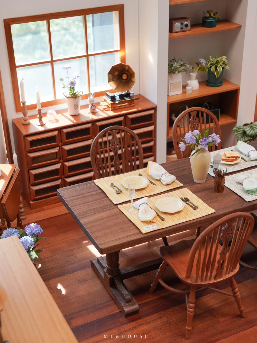 1/6 doll house model furniture accessories mini model Free combination retro table legs desktop