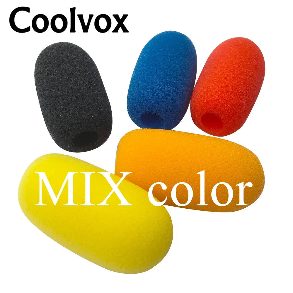 5pcs Wired Wirless Conference Microphone Windscreen Foam Sponge Cover for Lapel microphone , Inner Diameter:1cm (about .0.39")