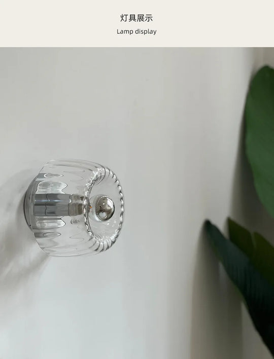 Lamp for Bedroom Simple Ancient Style Package Aisle Glass Nordic Retro Personality Balcony Corridor Stairs Wall Decor