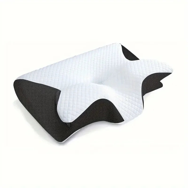 [Ergonomic Neck Pillow] Breathable Ergonomic Neck Pillow for Better Sleep – Cervical Support, Relaxing Contour Design, Ideal for