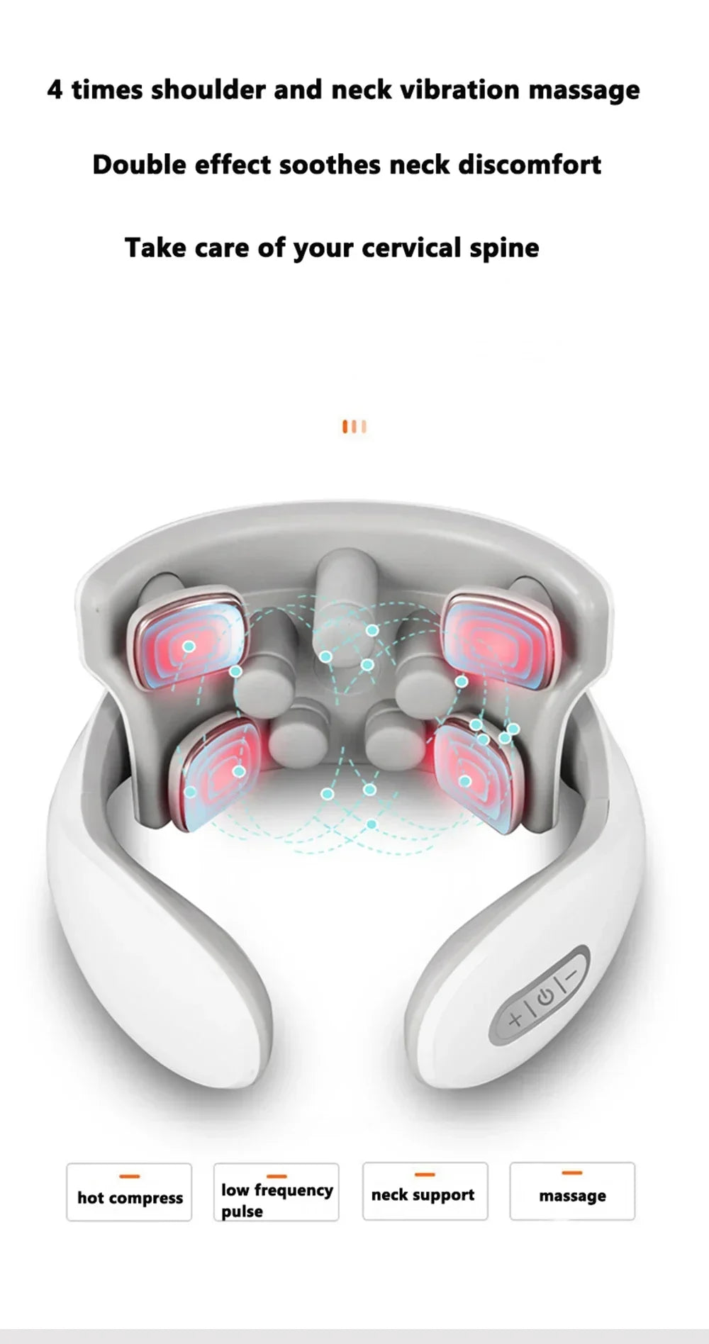 Heat Vibration Neck Massager