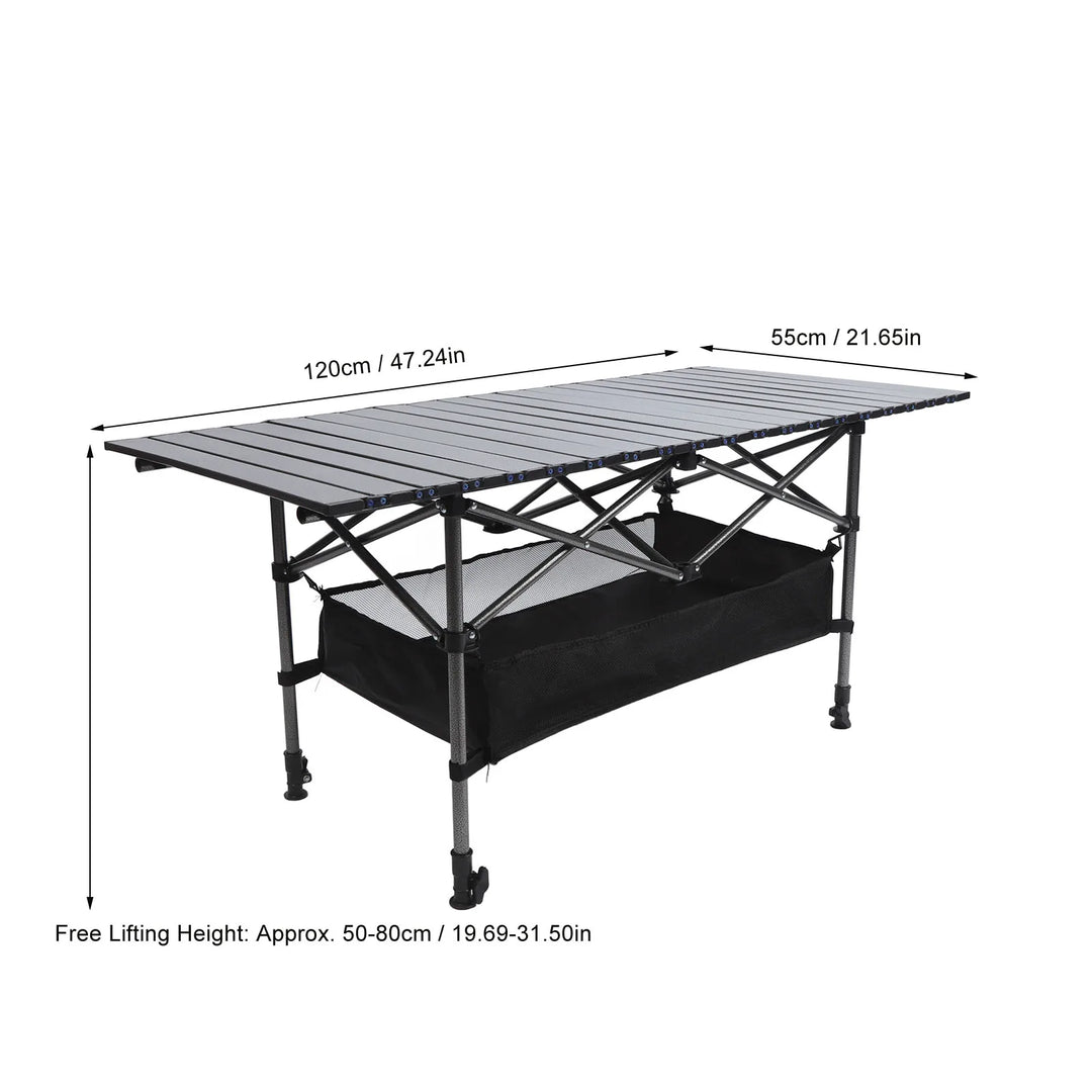 Outdoor Folding Table Compact Folding Table Carbon Steel Portable Camping Table Multifunctional Table Picnic Camping Table