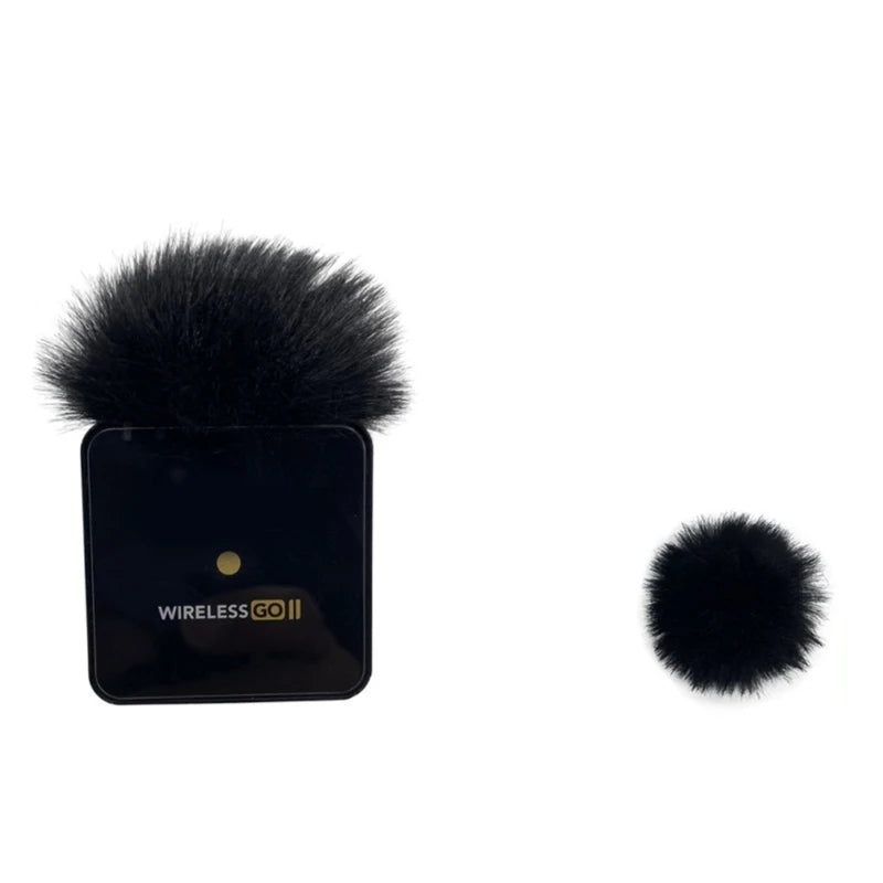1pc Artificial Furs Windscreen Cover for RODE WIRELESS GO II Microphone Windscreen Block Wind Interference Enjoy Clear Sound