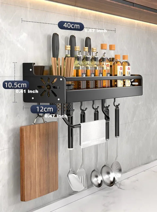 Kitchen Spice Storage Knives Holder Knife Stand Spice Rack Organizer Knives Holder Spoon and Chopsticks Rest Hanging Organizers