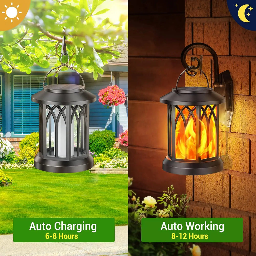 LED Solar Flame Lamp with Clip