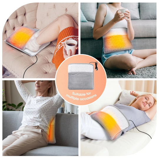 Winter Electric Foot Heating Pad USB Charging Soft Plush Washable Foot Warmer Heater Improve Sleeping Household Foot Warming Mat - Jscomfortzstore
