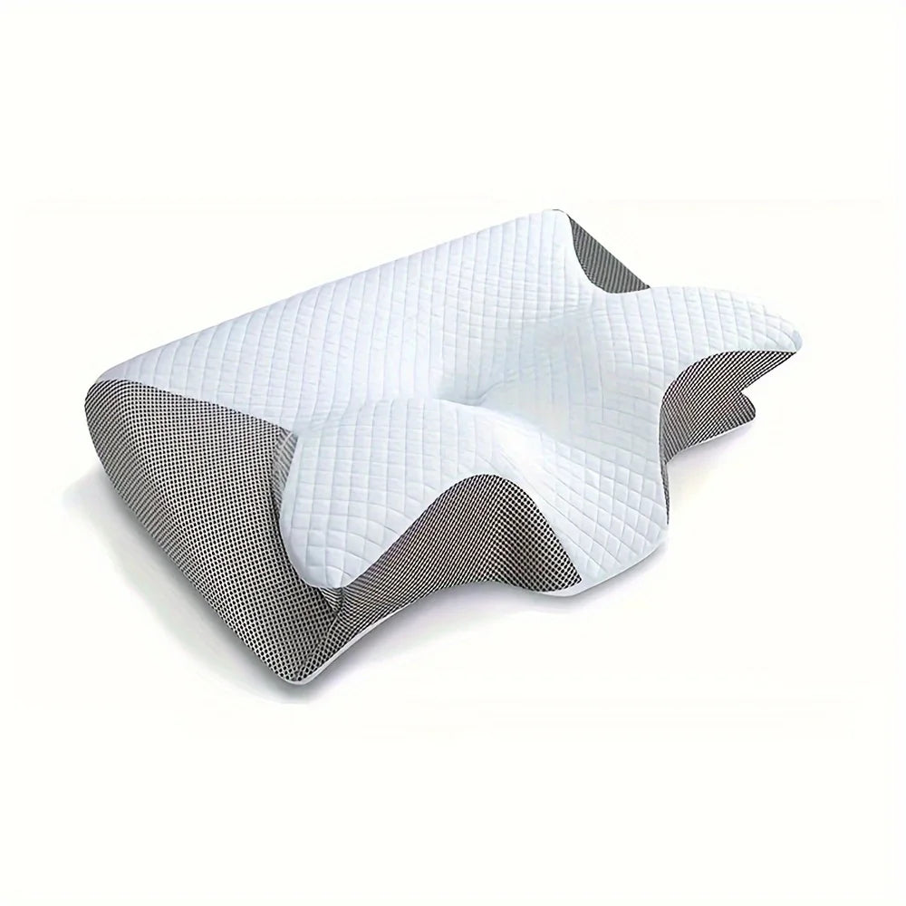 [Ergonomic Neck Pillow] Breathable Ergonomic Neck Pillow for Better Sleep – Cervical Support, Relaxing Contour Design, Ideal for