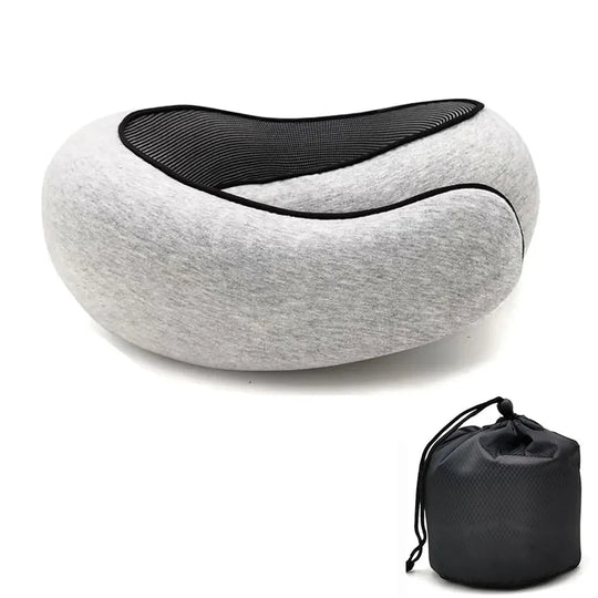 Portable Adjustable Memory Foam Travel Neck Pillow