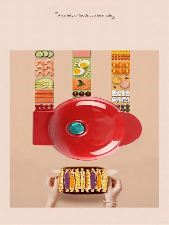 Mini Multifunctional Electric Waffle Maker, Sandwich Cake Oven, Breakfast Mold, Kitchen Supplies, Cooking Utensils
