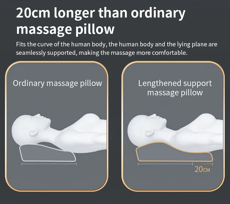 Jinkairui Electric Shiatsu Head Neck Cervical Ttraction Body Massager Car Back Pillow with Heating Vibrating Massage Device - Jscomfortzstore