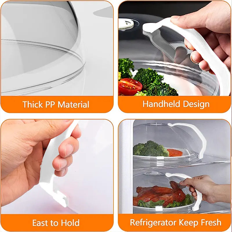 Large Microwave Splatter Cover BPA Free Microwave Oven Plate Food Cover Guard Lid with Adjustable Steam Vents Dishwasher Safe