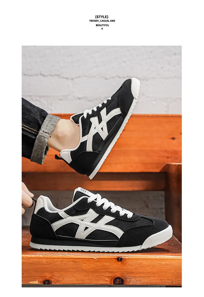 Men's Casual Shoes Fashion Sneakers Low Top Lace Up Lightweight Comfortable Breathable Walking Shoes For Daily Wear