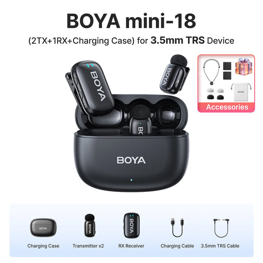BOYA Mini Wireless Lavalier Microphone