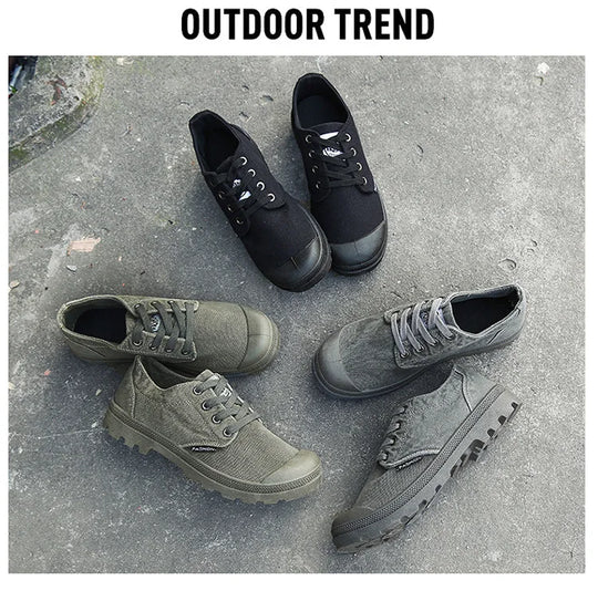 Casual Sneakers Mens Canvas Shoes Fashion Cool Street Sneaker Breathable Men's Casual Shoes Male Brand Outdoor Tooling Shoes