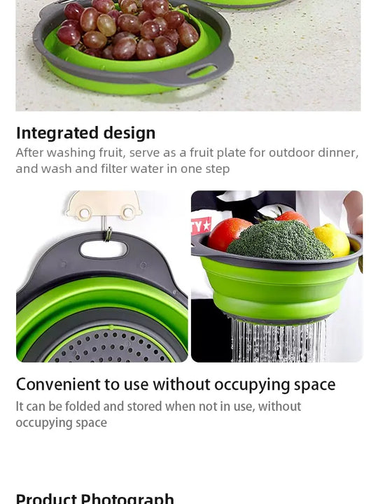 Collapsible Silicone Strainer Basket