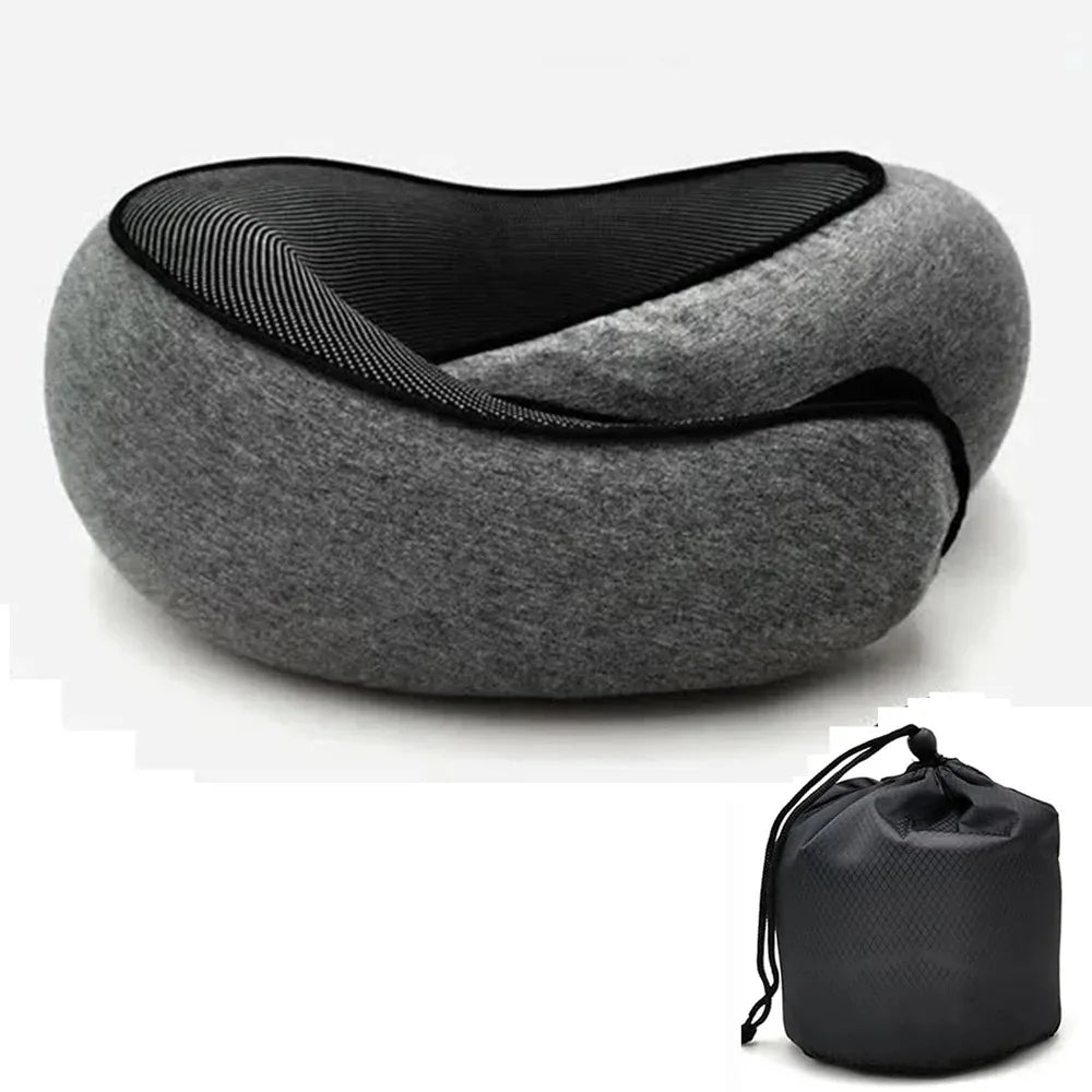 Portable Adjustable Memory Foam Travel Neck Pillow