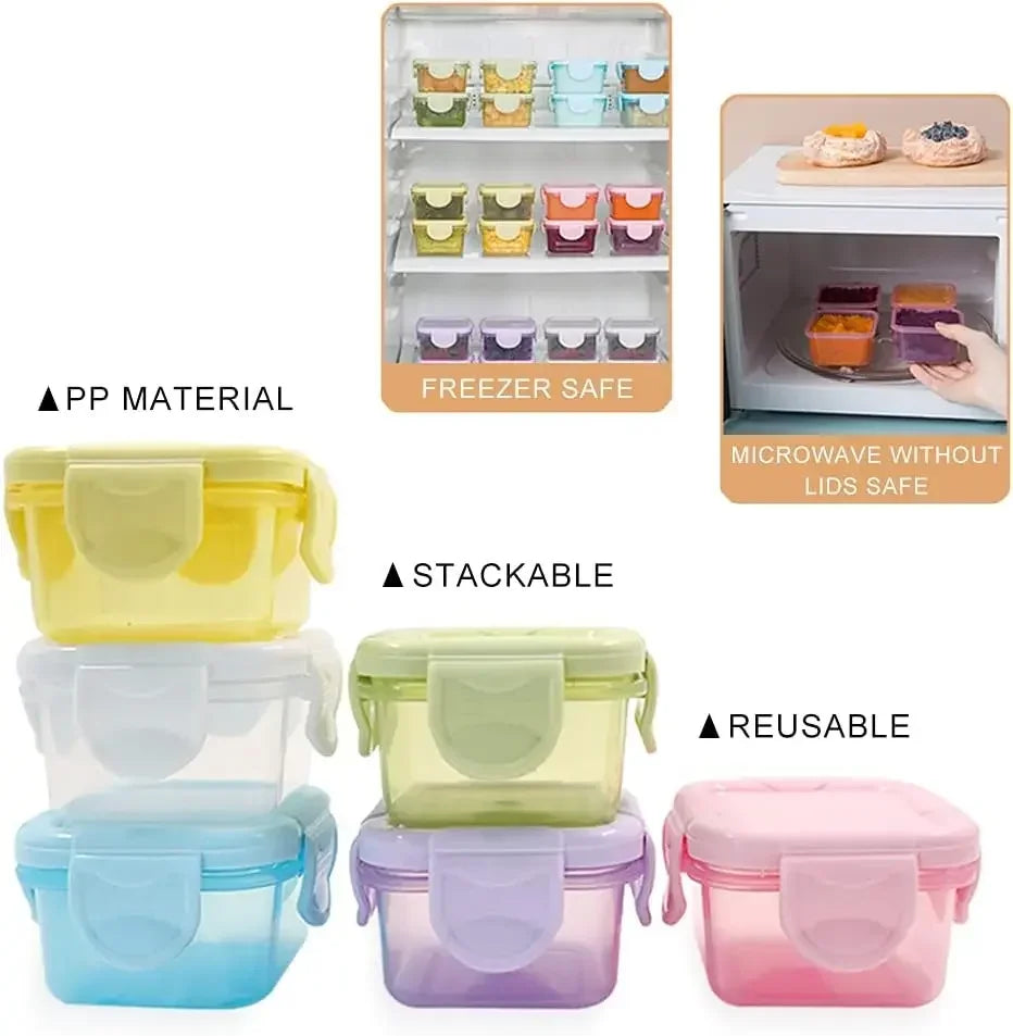 4Pcs Mini Food Storage Containers
