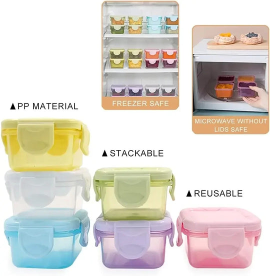 4Pcs Mini Food Storage Containers