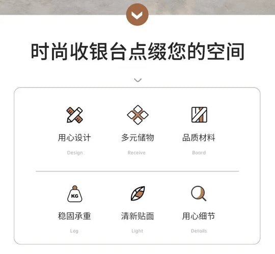 Bar Modern Reception Desk Tall Cabinet Lights Office Table Reception Desk Commercial Cashier Mostrador Garden Furniture Sets